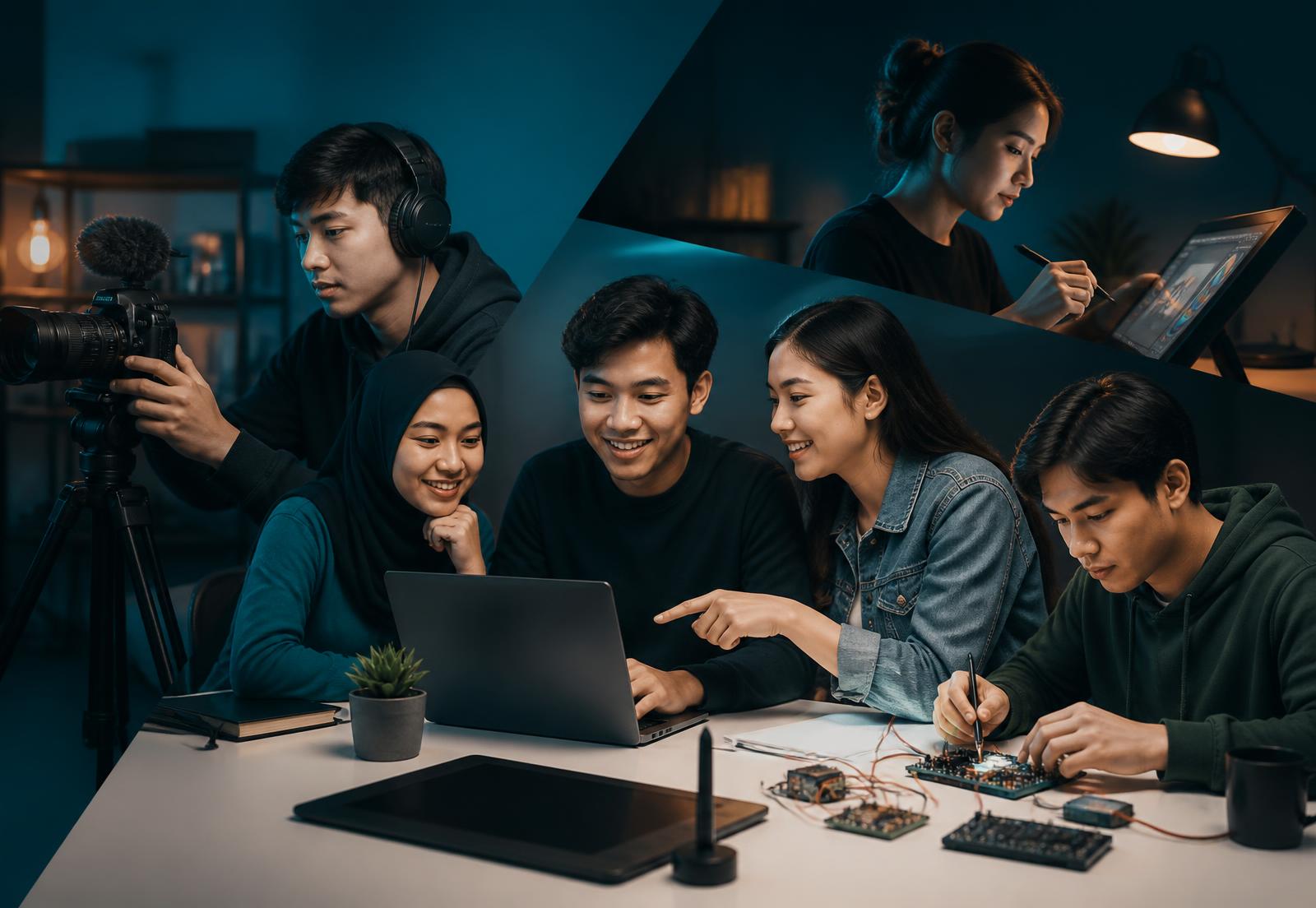 Peserta EDUTIK belajar desain grafis, videografi, dan elektronika IoT
